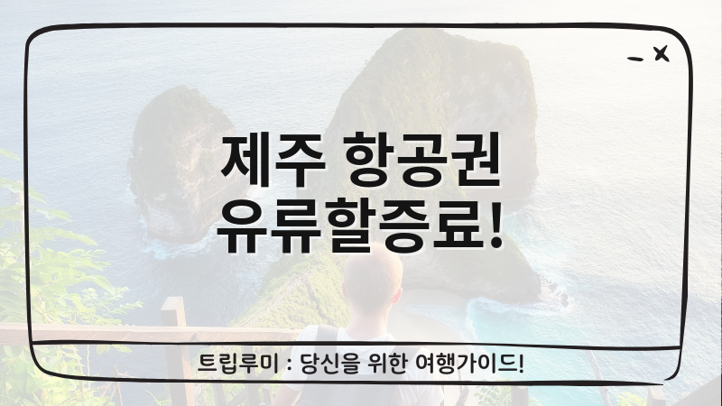 제주 항공권 유류할증료 4배 폭등, 2026년 여름 여행 전략 5가지