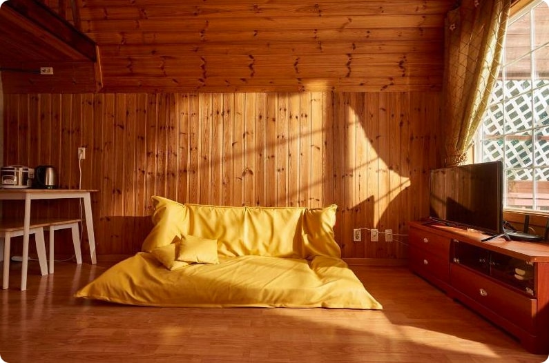 평창 가성비 펜션 추천 - D.소나무 (복층 캐빈형)