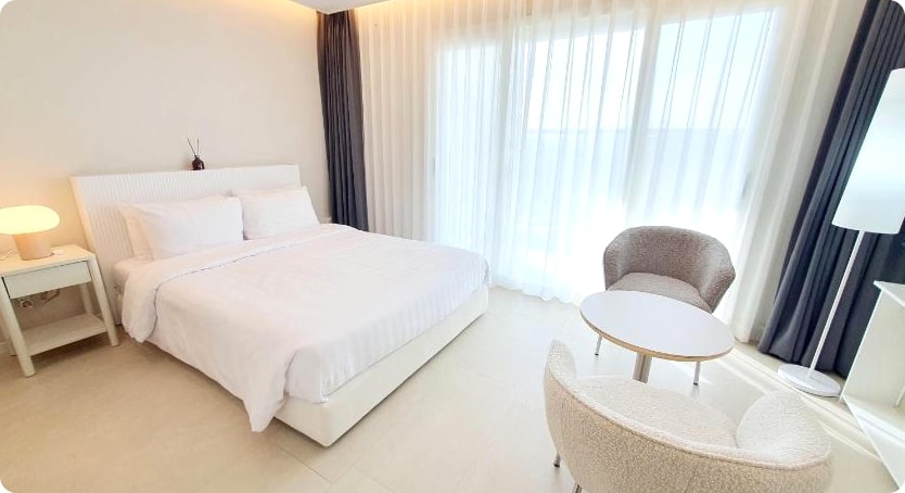 양양 가성비 감성숙소 추천 - 르블루 낙산 바이 오롯